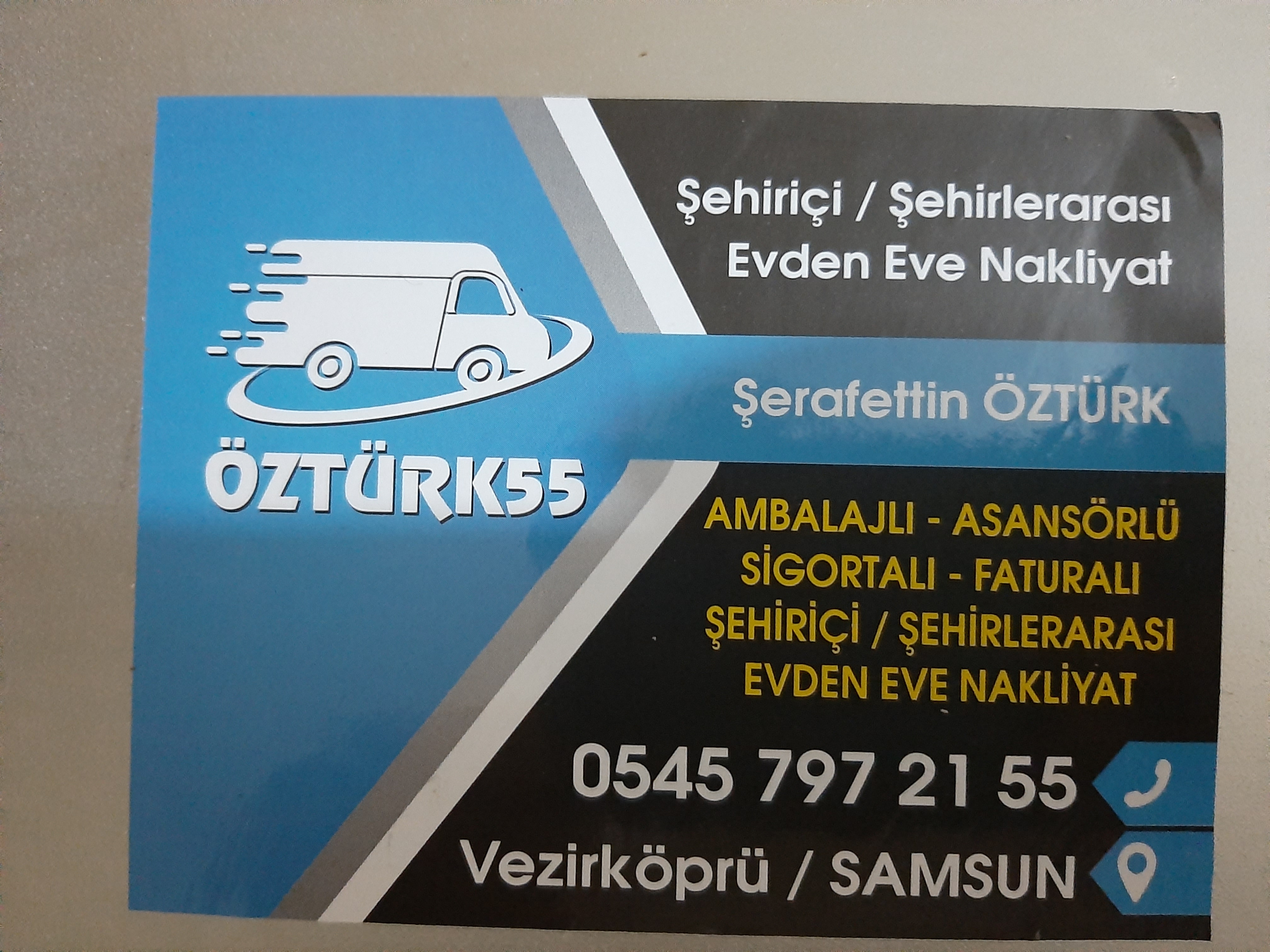ÖZTÜRK 55EVDEN EVE NAKLİYAT